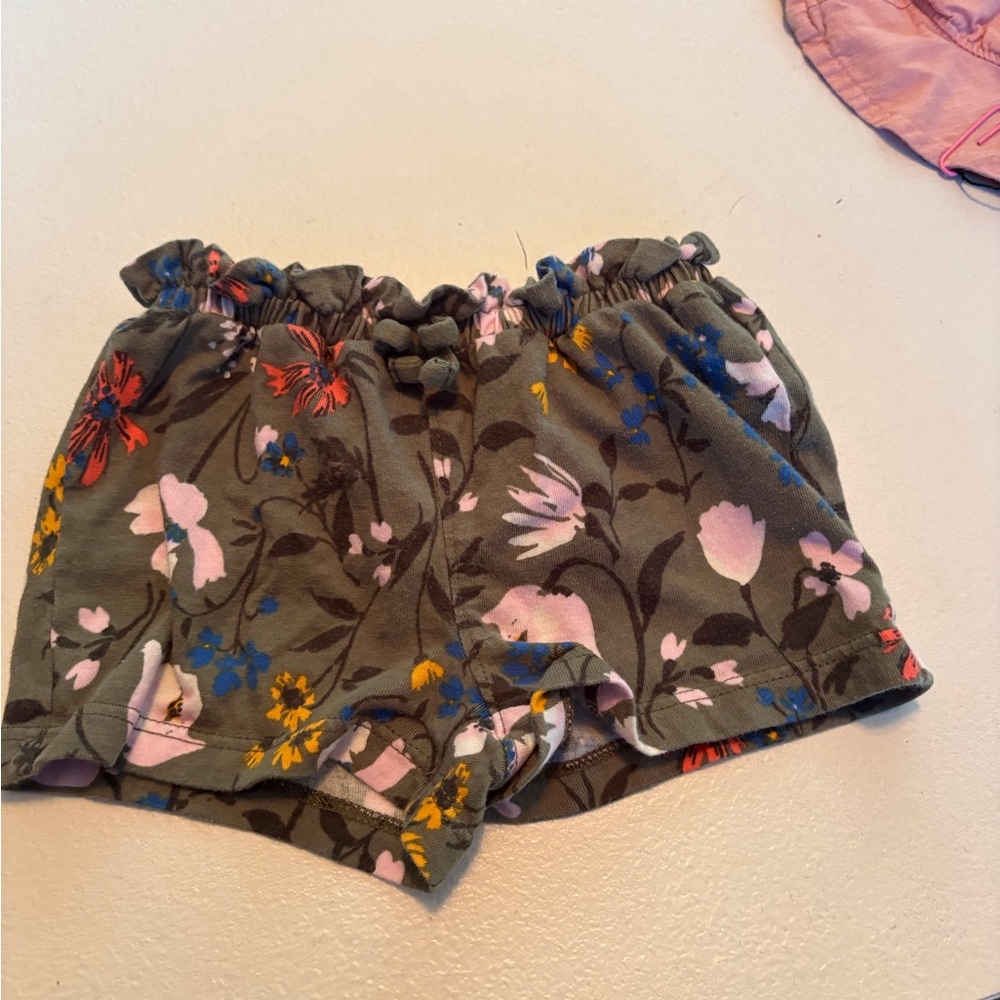 Old Navy Floral Kids Shorts - Green Multi